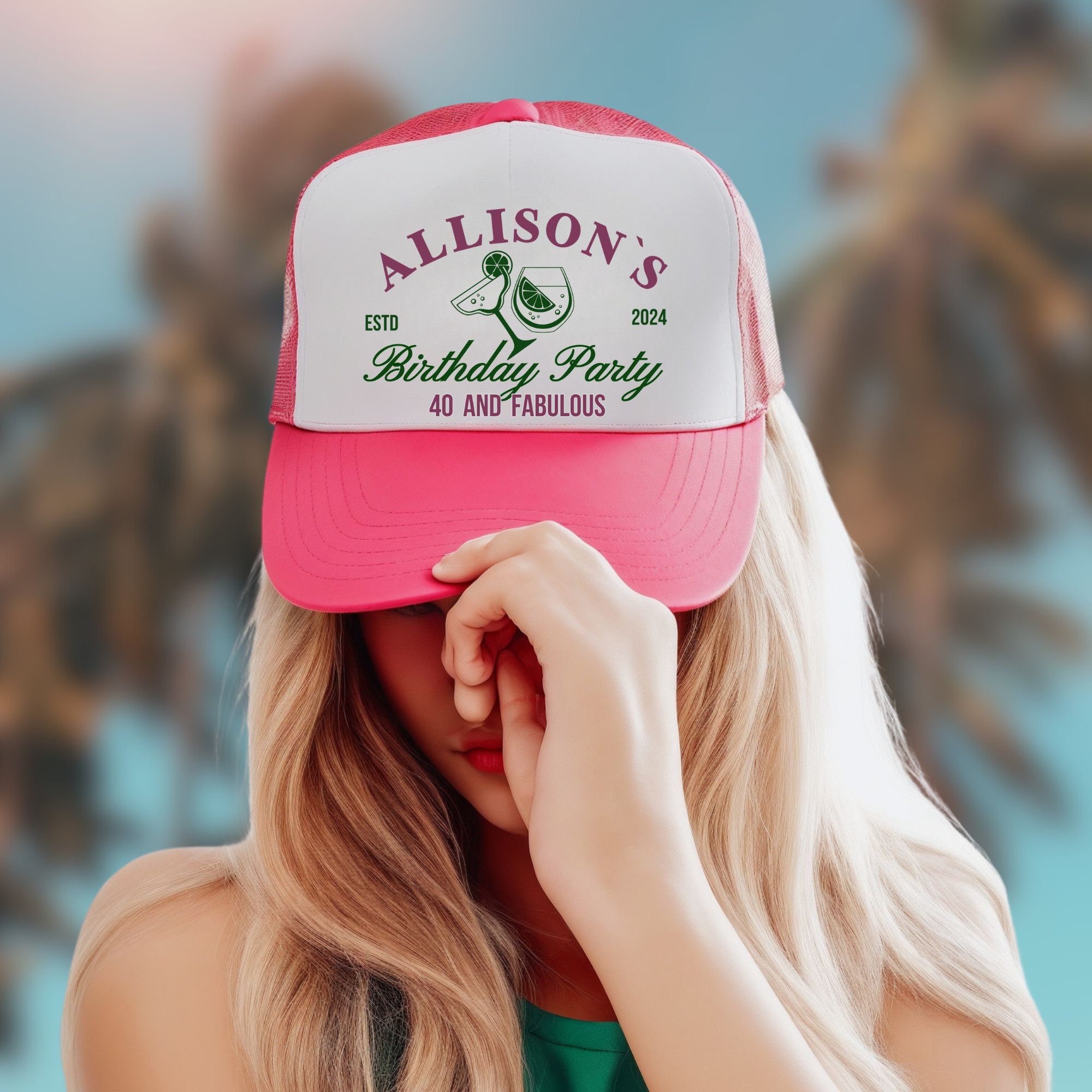 Custom 21 Birthday Trucker Hat Ideas For Women Vintage Birthday