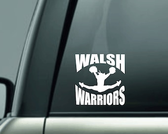 Custom Cheerleading Personalized Window Decal Spirit Trick Variations