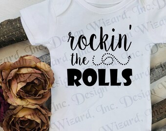 Rockin' the Rolls Infant Bodysuit, One Piece Tee, T-shirt, Shirt
