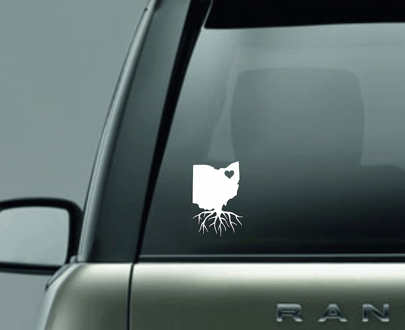 Ohio Roots Sticker Ohio Roots Heart Window, Mirror, Locker, Decal - Etsy