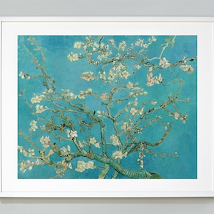 Van Gogh Print, Blossoming Almond Tree, 1890, Museum Quality Wall Art Print, Rebirth, Flowering And Spring Painting