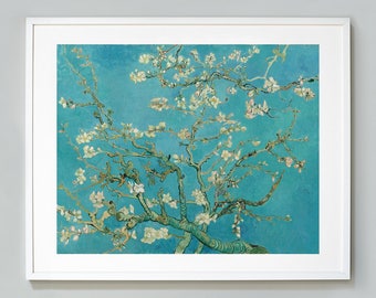 Van Gogh Print, Blossoming Almond Tree, 1890, Museum Quality Giclee Art Print, Wall Art