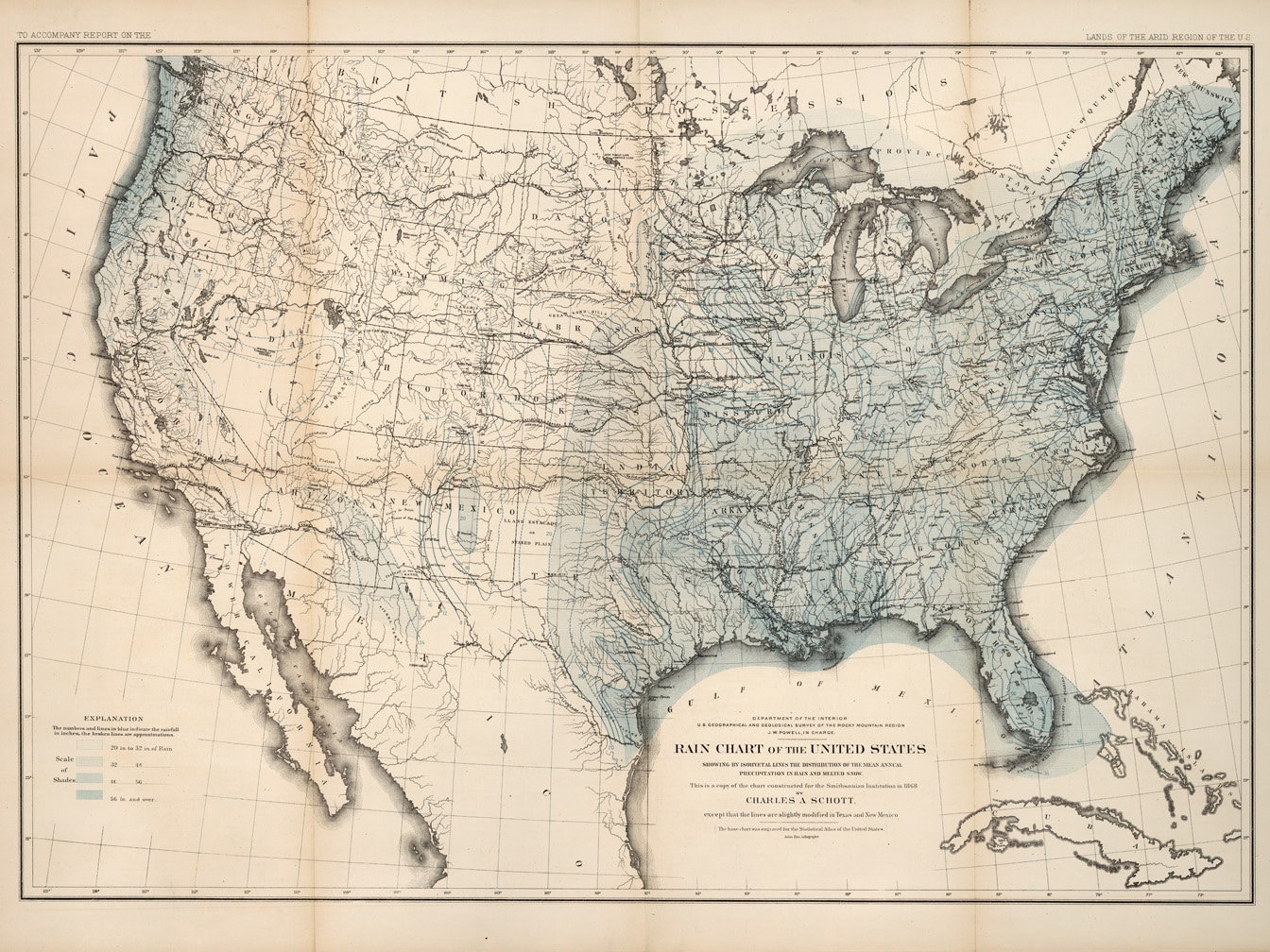 Rain Chart of the United States Map Print U.S. Weather Map - Etsy Canada