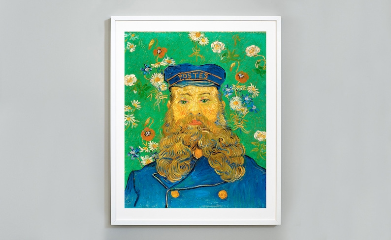 Van Gogh Postman Print Portrait of Joseph Roulin 1887 Wall | Etsy