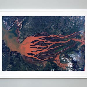 Betsiboka River Madagascar Print: NASA Aerial Photography
