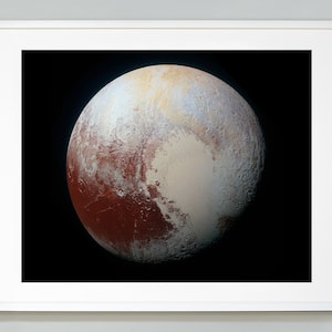 Pluto Space Photo Print: NASA New Horizons, Museum Quality Art