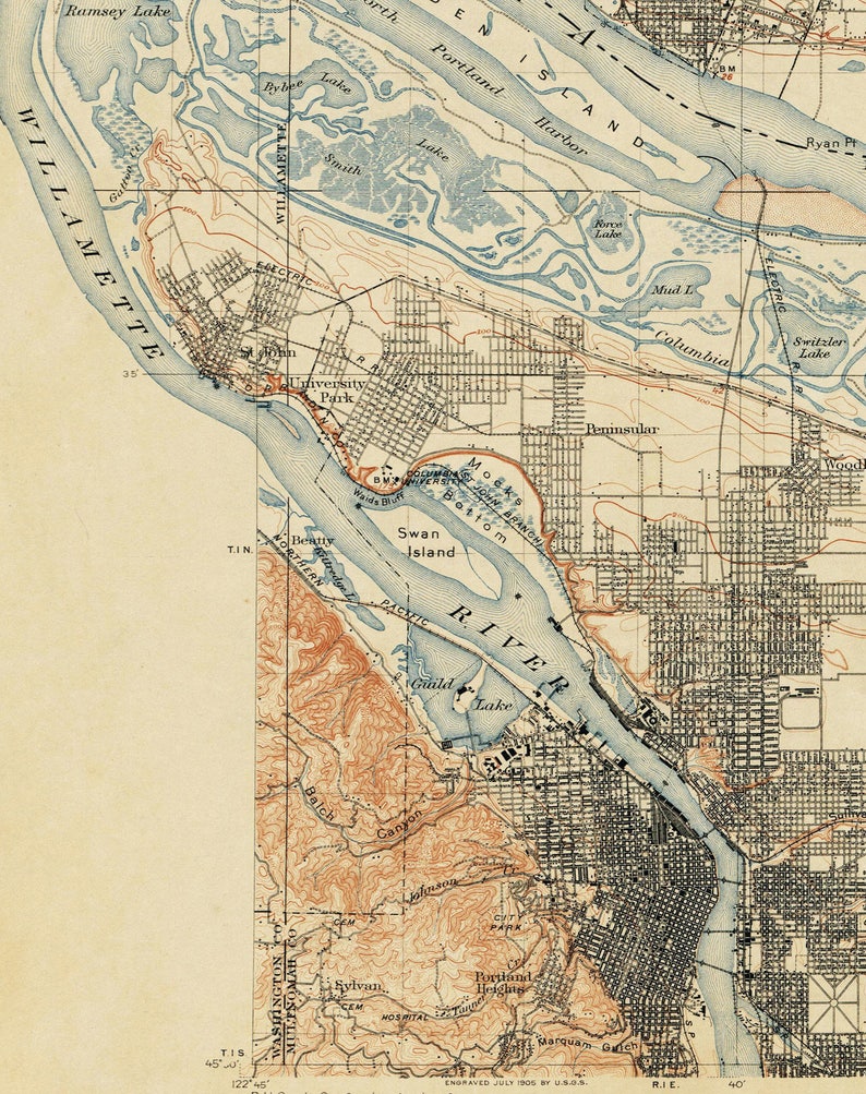 Portland Oregon Elevation Map Draw A Topographic Map - vrogue.co