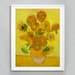 Van Gogh Sunflowers Print, Vincent Van Gogh Yellow Sunflowers, 1889, Wall Art, Modern Art, Museum Quality Giclee Art Print 