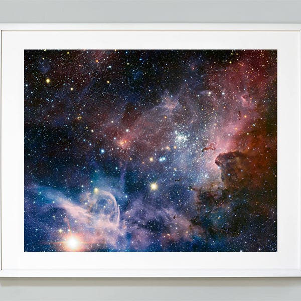 NASA Space Print, Carina Nebula, Celestial Star Print, Hubble Telescope Photo, Large Wall Print, Museum Quality Photo Art Print