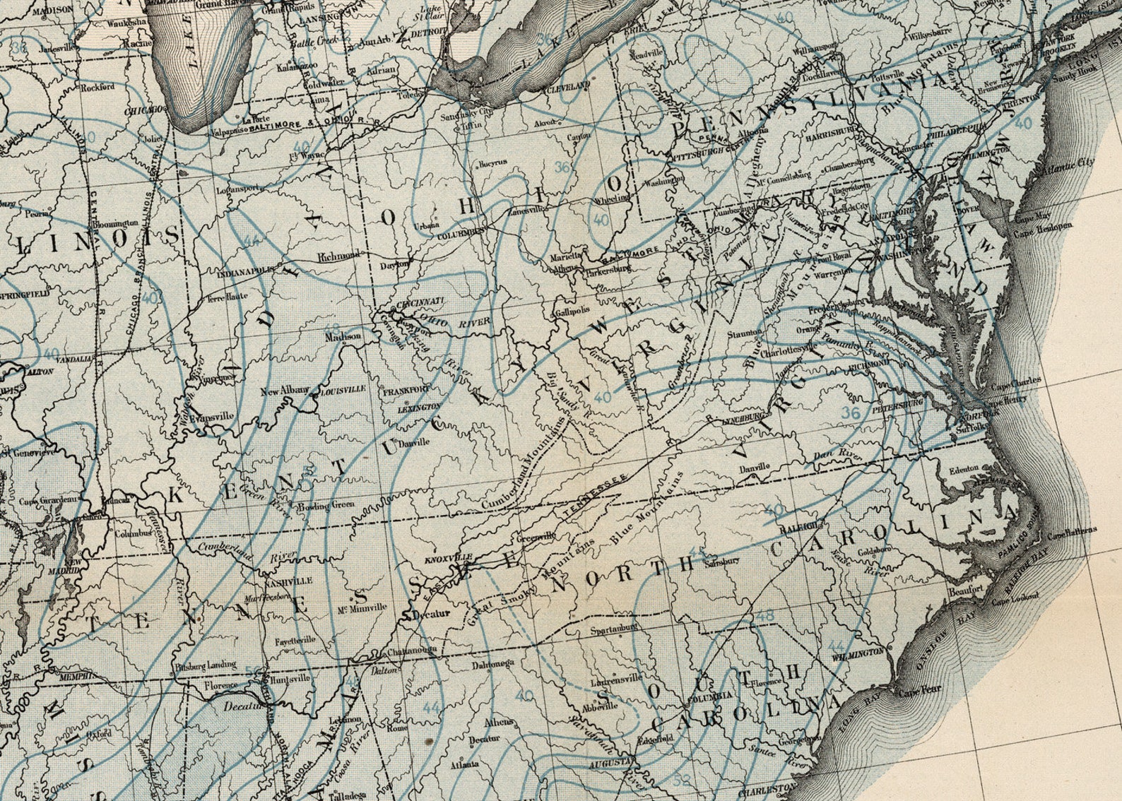 Rain Chart of the United States Map Print U.S. Weather Map - Etsy