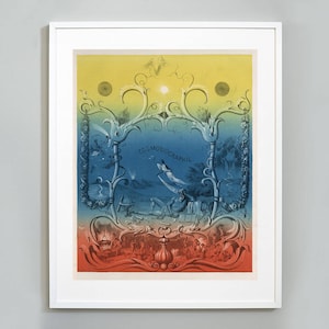 Cosmobiographie - Atlas of Meteorology Print, Pierre Beron, 1860, Museum Quality, Giclee Print