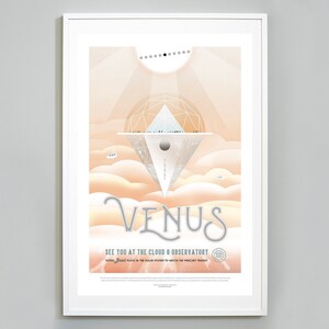 Venus NASA Space Travel Print, Space Tourism, Visions of the Future, JPL , Space Exploration, Museum Quality Art Print
