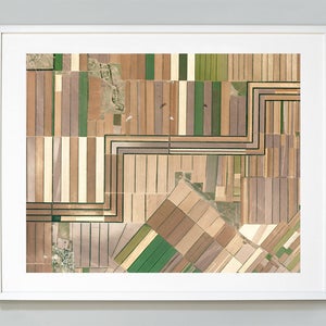 Landscape Aerial Photography Print , Colorful Farming, NASA photograph, Aerial Photography, Wall Art