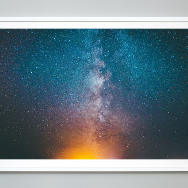 Colorful Night Sky Print, Stars, Milky Way, Constellations, Museum Quality Photo Art Print