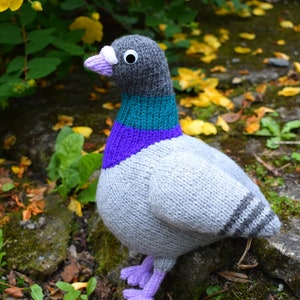 Paul the pigeon knitting pattern PDF instant download knitted amigurumi toy / bird / softie / animal / dove / cute / nursery decor image 4