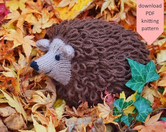 Hector the hedgehog knitting pattern (PDF digital download)