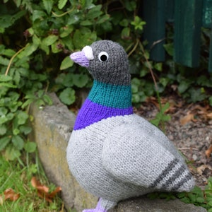 Paul the pigeon knitting pattern PDF instant download knitted amigurumi toy / bird / softie / animal / dove / cute / nursery decor image 5