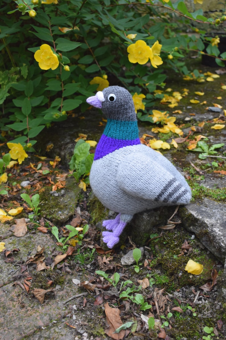 Paul the pigeon knitting pattern PDF instant download knitted amigurumi toy / bird / softie / animal / dove / cute / nursery decor image 10