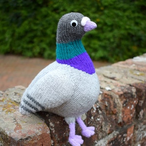 Paul the pigeon knitting pattern PDF instant download knitted amigurumi toy / bird / softie / animal / dove / cute / nursery decor image 9