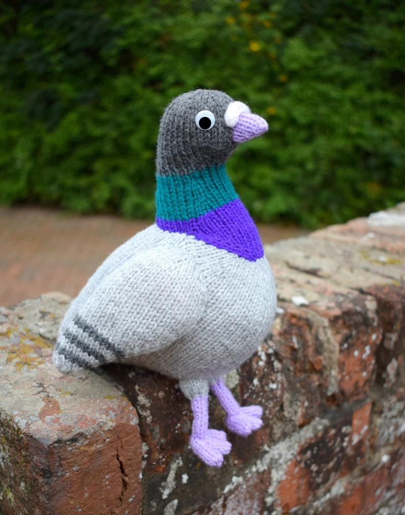 Paul the pigeon knitting pattern PDF instant download knitted amigurumi toy / bird / softie / animal / dove / cute / nursery decor image 9