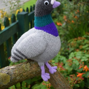 Paul the pigeon knitting pattern PDF instant download knitted amigurumi toy / bird / softie / animal / dove / cute / nursery decor image 7