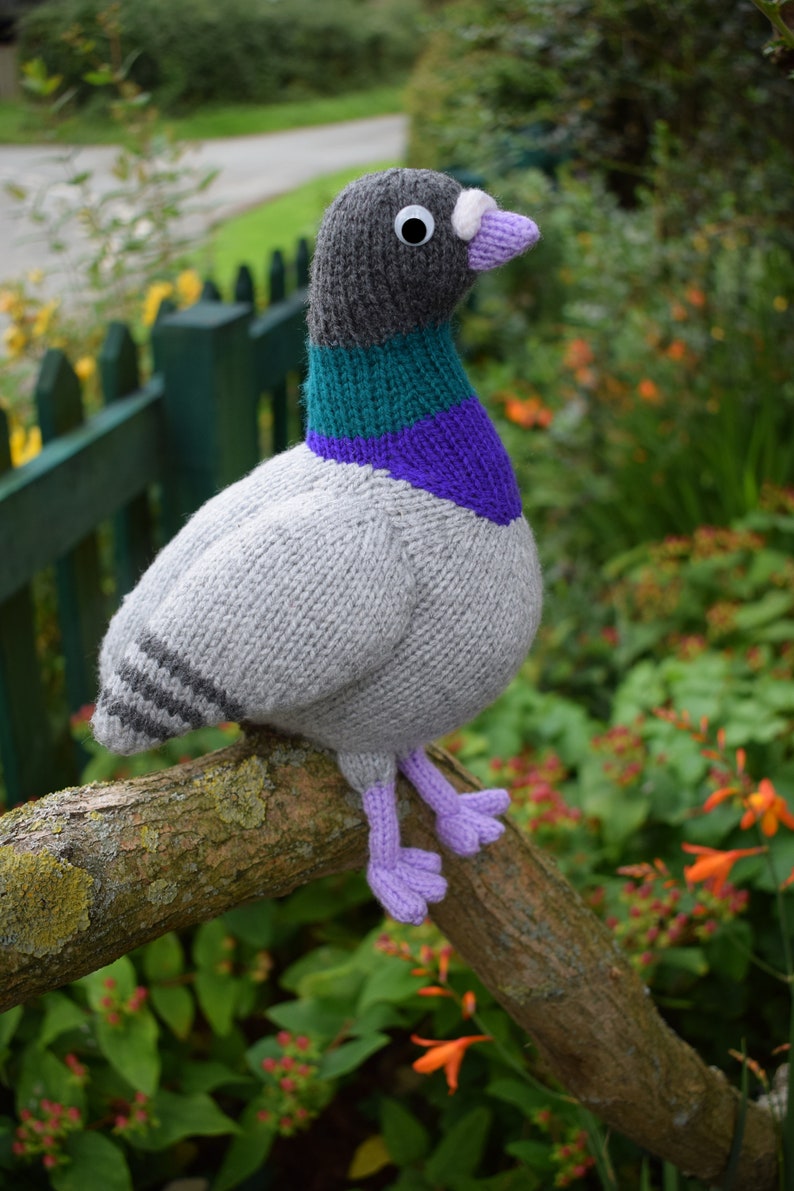 Paul the pigeon knitting pattern PDF instant download knitted amigurumi toy / bird / softie / animal / dove / cute / nursery decor image 7