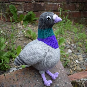 Paul the pigeon knitting pattern PDF instant download knitted amigurumi toy / bird / softie / animal / dove / cute / nursery decor image 8