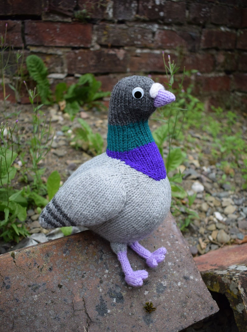 Paul the pigeon knitting pattern PDF instant download knitted amigurumi toy / bird / softie / animal / dove / cute / nursery decor image 8