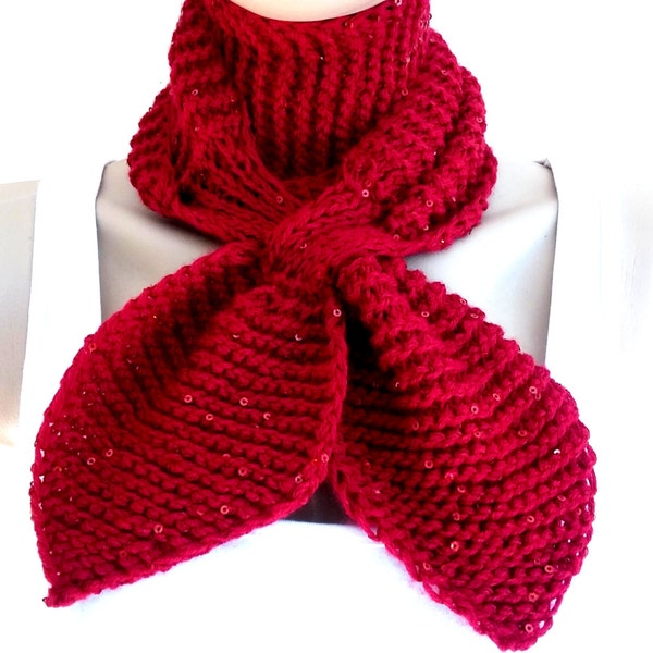 Women Knitted Scarf, Women Neck Warmer, Crochet Women Scarf, Handmade Women Scarf, Red Woman Scarf, Knitted Women Scarf, Women Crochet Scarf