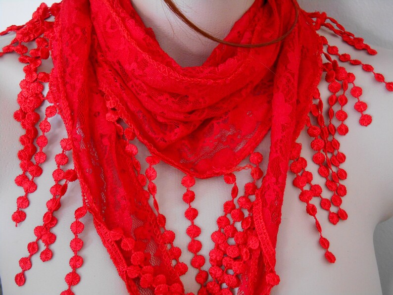 Elegant red shawl scarf Red neck scarf Hair scarf for women Etsy