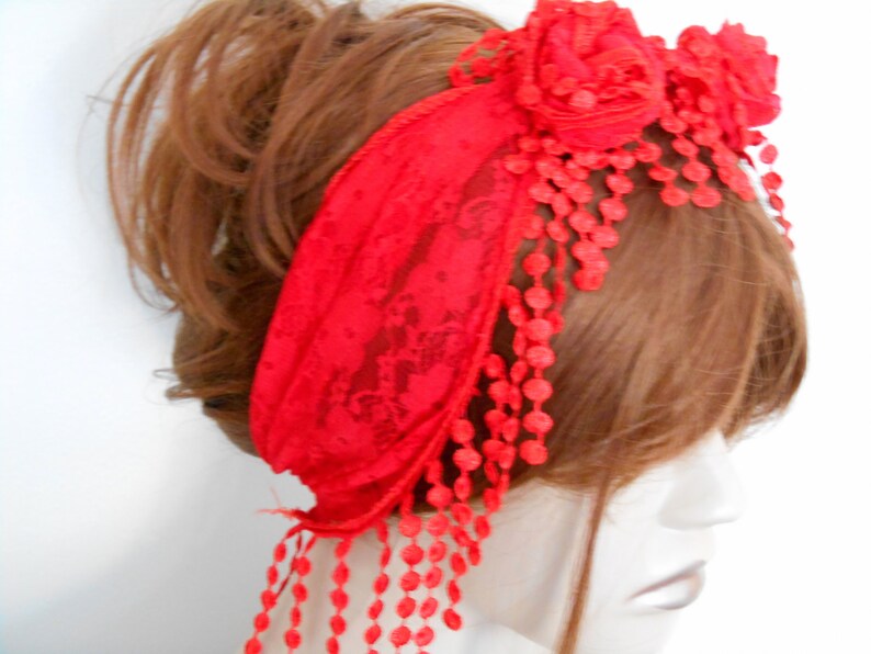 Elegant red shawl scarf Red neck scarf Hair scarf for women Etsy