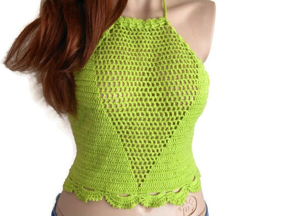 crochet bralette halter