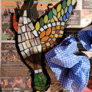 3 flying ducks mosaic KIT. Beginners. Experienced. No cutting. Home made. Wall art. Craft kit. Mosaic kit. Bird lover. Retro decor. image 5