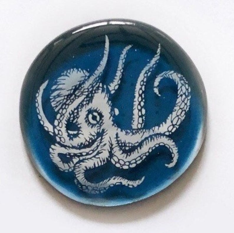 Handmade Fused Glass Octopus Picture Octopuses Garden . Etsy