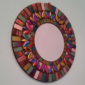 Mini mirror mosaic kit. Deluxe lustre glass bevelled mirror to make at home. Crafty gift. Home decor. image 6