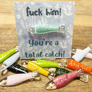 Fused Glass Wish Fish: Handmade Lucky Charm, Colorful Gift image 5