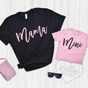 Mama Shirt and Mama's Mini Shirt Mommy and Me Shirts - Etsy