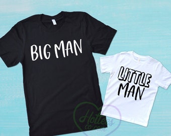 Father and Son Matching Shirts, Big Man Little Man Shirts, Daddy and Me,  Father's Day Gift, Father's Day Outfit, Dad and Son Shirt