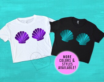 little mermaid shell shirt