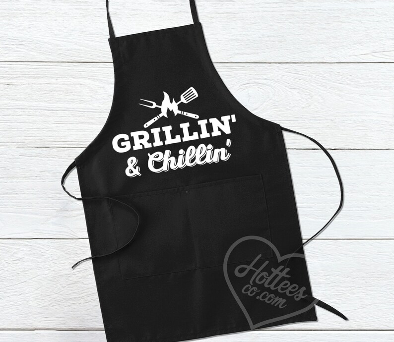 Grilling Apron for Men Grillin and Chillin Men's Cooking Etsy