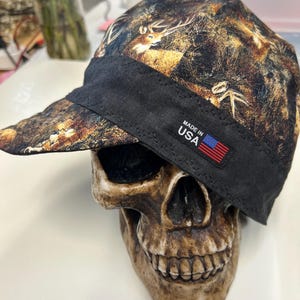 Pronto per la spedizione! 7 3/8 Medium - BUCKAROO - Camouflage Buck - prelavato - morbido e resistente 100% cotone - Ricamo non disponibile