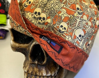 Rusty Skeleton -  Limited Edition- Made to order - Reversible Welding Cap -  Add Embroidery to Your Cap! See description for the link.