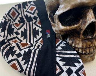 Negro y bronce del suroeste - Hecho a medida - Reversible - Prelavado - Tejido 100% algodón suave y duradero