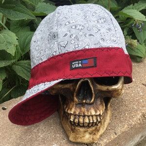Wine Not - Cranberry with Gray paisley -100% cotton - made to order-  reversible- pre washed- Incredibly soft and durable