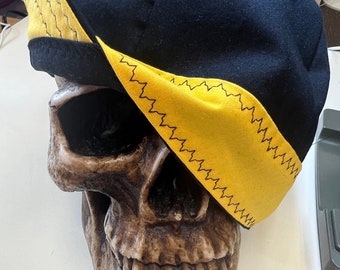 Don't Tread on Me -embroidered- Black and Yellow Reversible Made