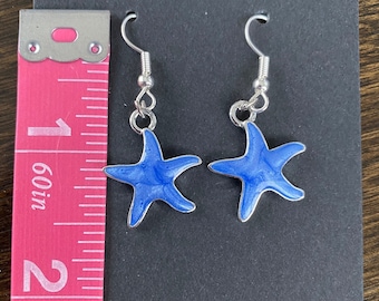 Blue Starfish earrings