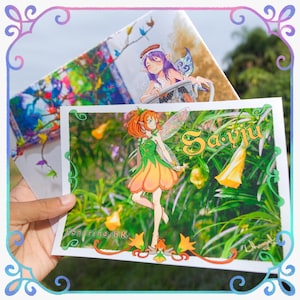 Códice de Té y Pétalos ~ Juego de impresiones/postales de hadas (2 piezas)