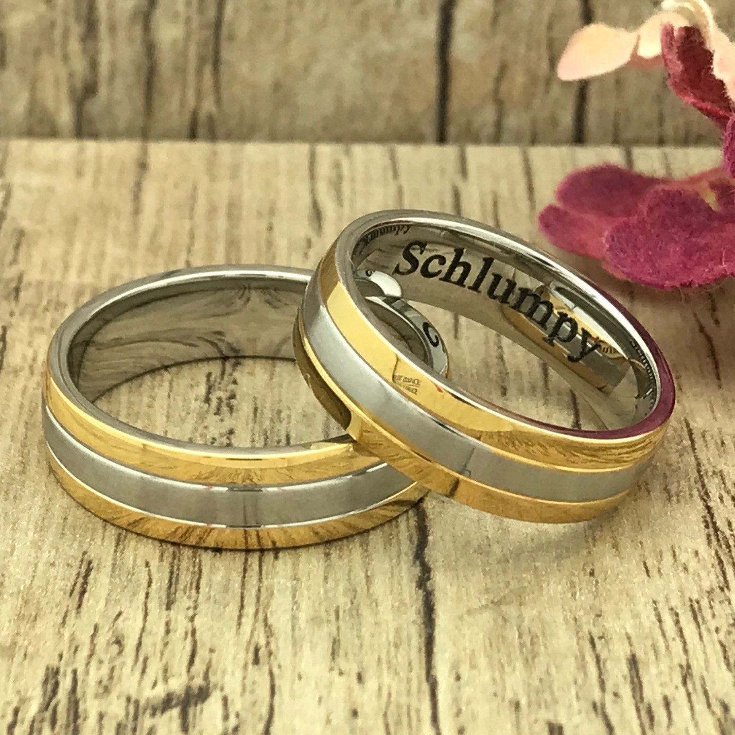 online cheapest sale Matching His His and Her Set Gold And Hers Wedding  Rings,5mm Stainless Wedding Set-14K Steel Band Wedding Rings-Filigree Band  Wedding Band White Rings,His & Hers Personalize Engrave Stainless Steel