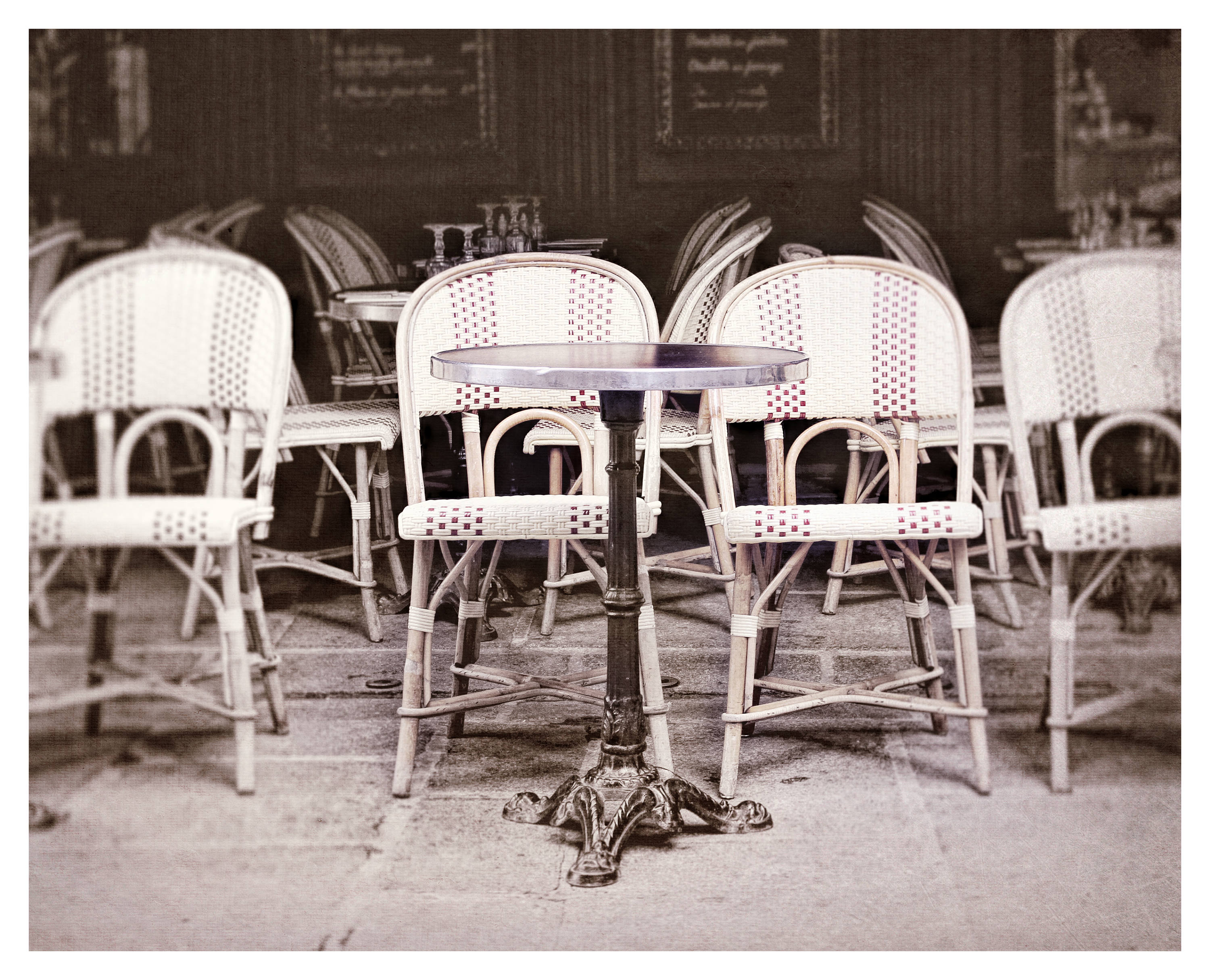 Vintage cafe table and chairs sale