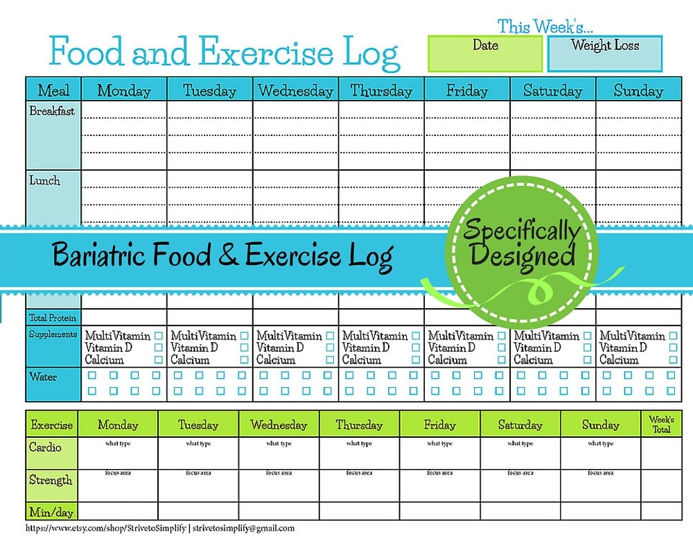 free-printable-bariatric-food-journal-printable-form-templates-and